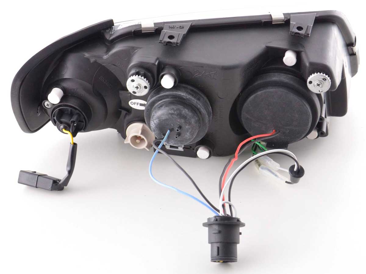 Scheinwerfer Set Daylight LED TFL-Optik Audi A3 Typ 8L 96-00 schwarz Scheinwerfer Set Daylight LED TFL-Optik Audi A3 Typ 8L 96-00 schwarz